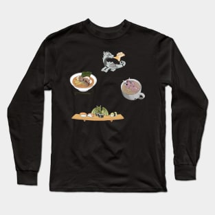 Hungry Baby Dragon Set of 4 Long Sleeve T-Shirt